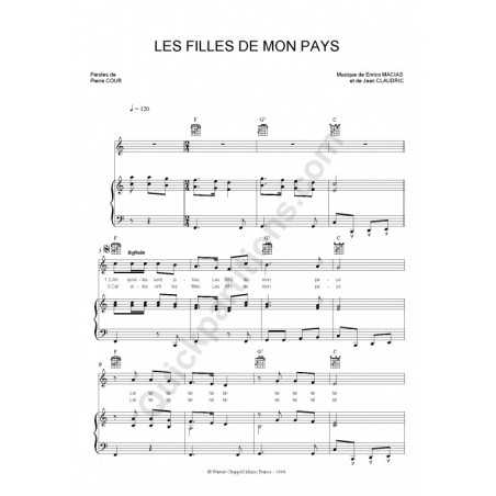 LES FILLES DE MON PAYS
