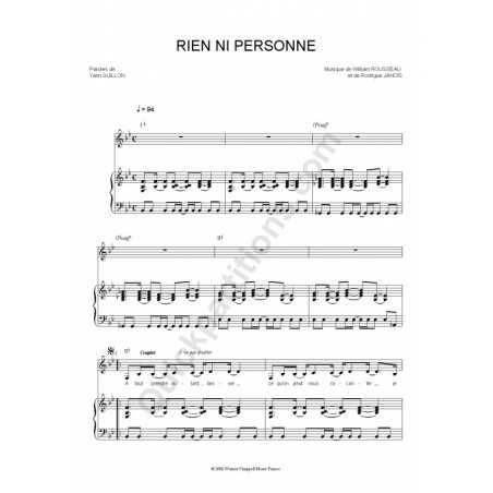 RIEN NI PERSONNE