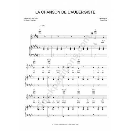 LA CHANSON DE L'AUBERGISTE