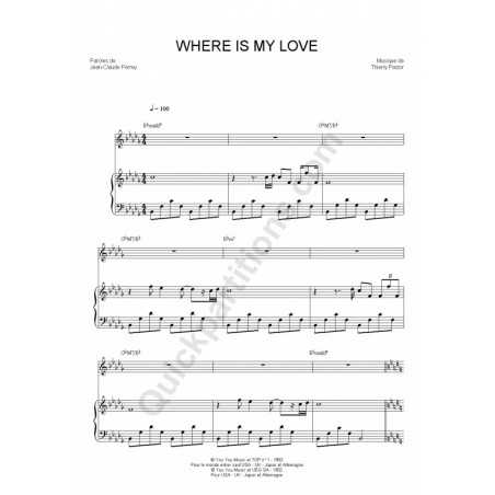 WHERE IS MY LOVE