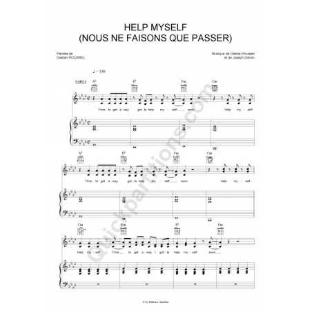 HELP MYSELF (NOUS NE FAISONS QUE PASSER)