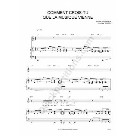 COMMENT CROIS-TU QUE LA MUSIQUE VIENNE