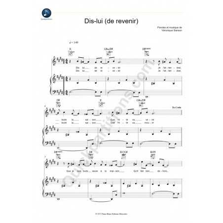 DIS-LUI (DE REVENIR)