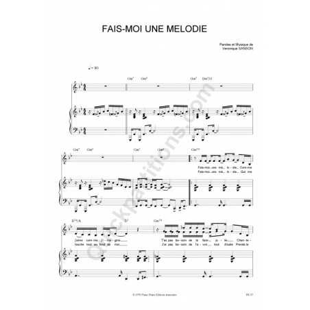 FAIS MOI UNE MÉLODIE