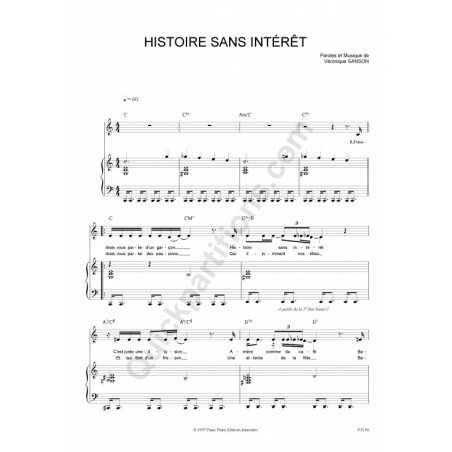 HISTOIRE SANS INTÉRÊT