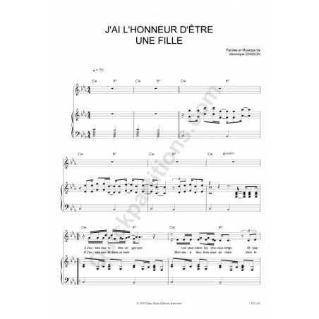 J'AI L'HONNEUR D'ÊTRE UNE FILLE