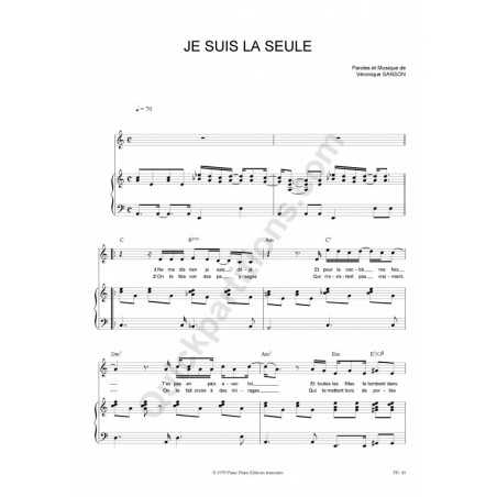 JE SUIS LA SEULE