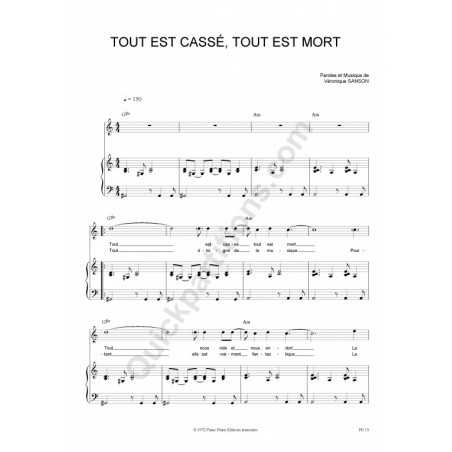 TOUT EST CASSÉ, TOUT EST MORT