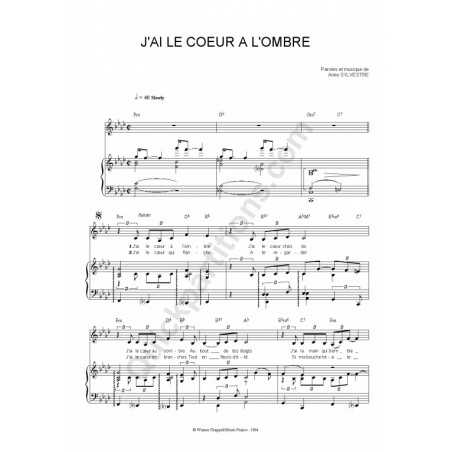 J'AI LE COEUR A L'OMBRE
