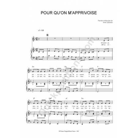 POUR QU'ON M'APPRIVOISE