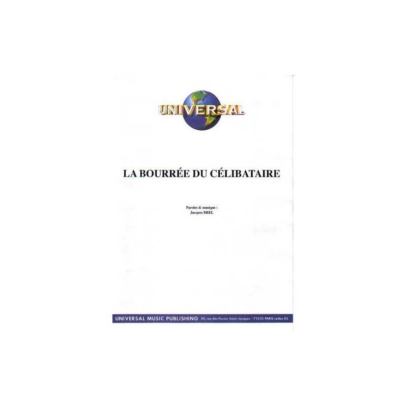 Sheet music LA BOURRÉE DU CÉLIBATAIRE Jacques BREL pdf
