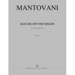 BLUE GIRL WITH RED WAGON