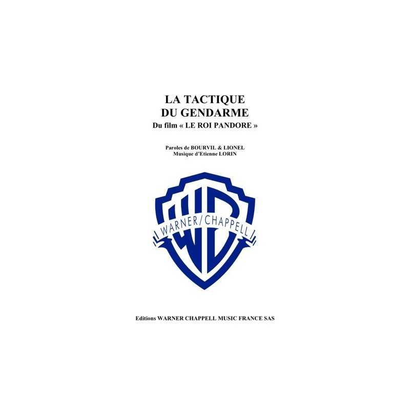Sheet music LA TACTIQUE DU GENDARME BOURVIL PDF