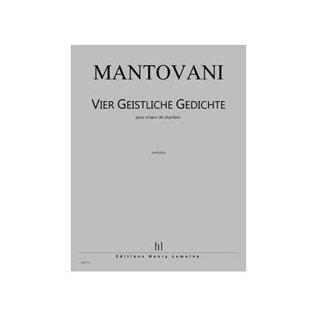 VIER GEISTLICHE GEDICHTE