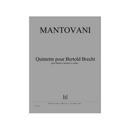 QUINTETTE POUR BERTOLD BRECHT (+MATÉRIEL)