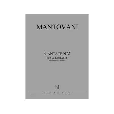 CANTATE N°2 (SUR G. LEOPARDI)