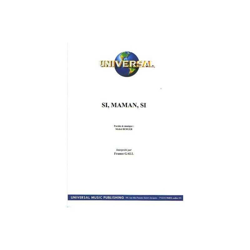 Sheet music SI MAMAN SI France Gall
