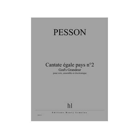 CANTATE ÉGALE PAYS N°2 - GOD'S GRANDEUR