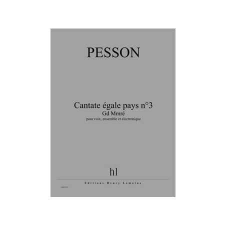 CANTATE ÉGALE PAYS N°3 - GD MMRÉ