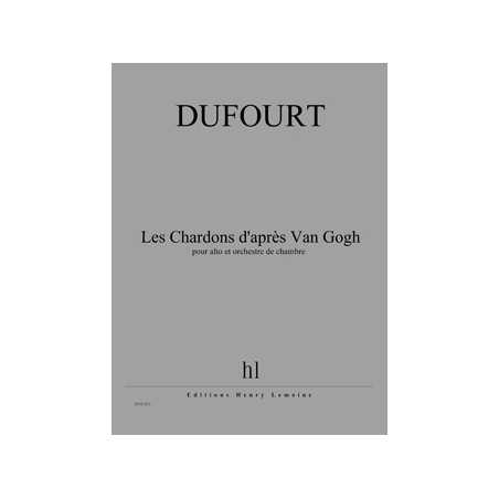 LES CHARDONS D'APRÈS VAN GOGH