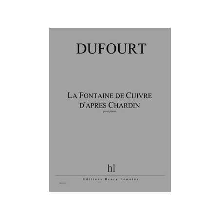 LA FONTAINE DE CUIVRE D'APRÈS CHARDIN