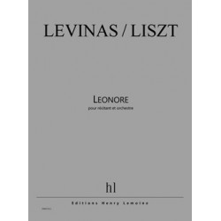 Sheet music LENORE Michaël LEVINAS & Franz LISZT