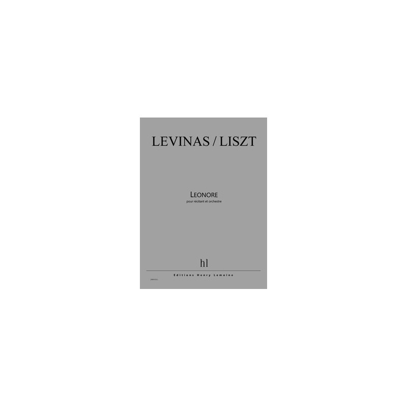 Partition LÉNORE Franz LISZT Michaël LEVINAS