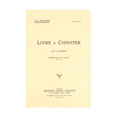 LIVRE À CHANTER