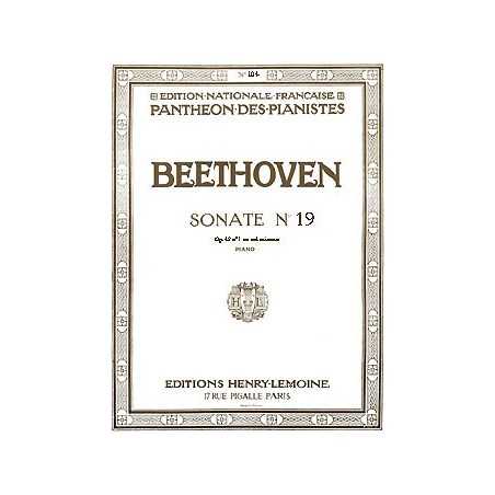 SONATE N°19 OP.49 N°1 EN SOL MIN.