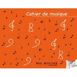 CAHIER DE MUSIQUE 6 PORTÉES...