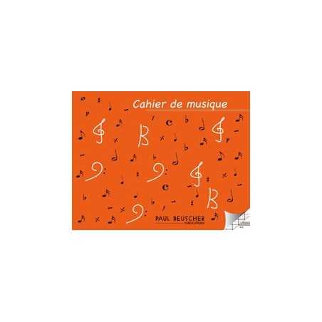 CAHIER DE MUSIQUE 6 PORTÉES ET PAGES D'ÉCRITURE SEYES