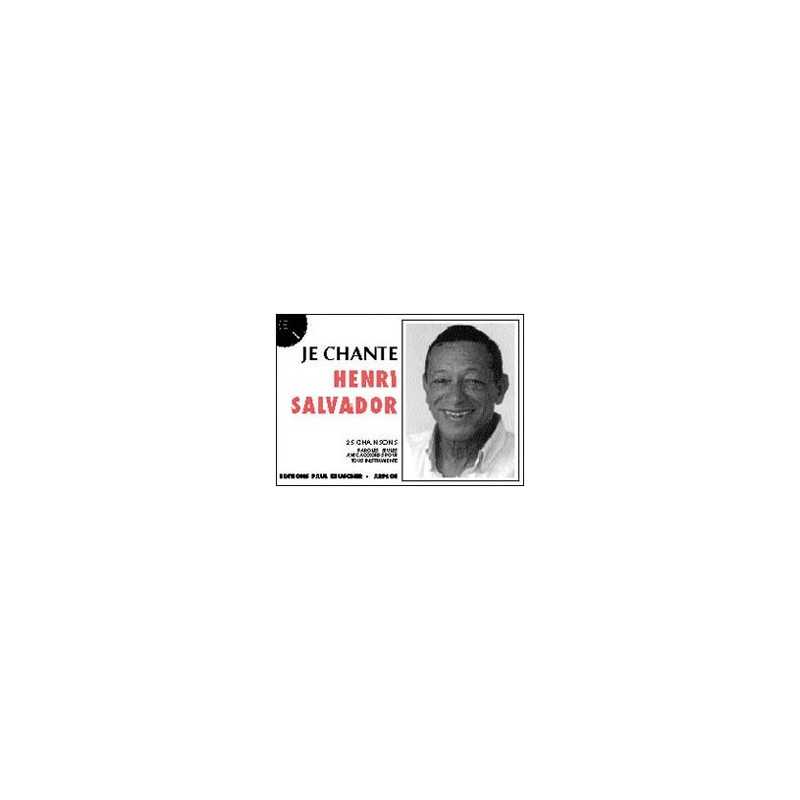 Partition JE CHANTE HENRI SALVADOR