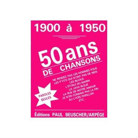 50 ANS DE CHANSONS
