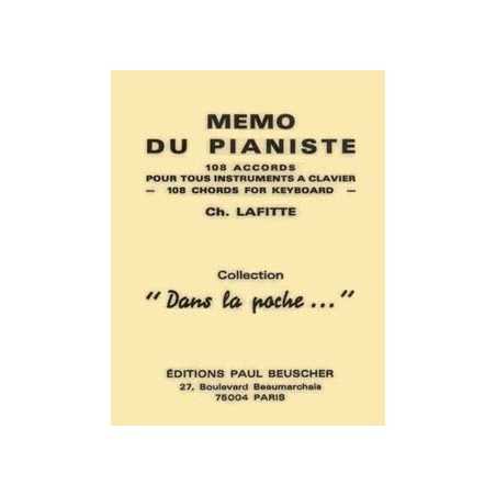 MÉMO DU PIANISTE