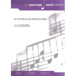 Sheet music IL SUFFIRAIT DE PRESQUE RIEN Serge Reggiani