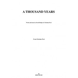 A THOUSAND YEARS