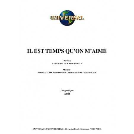 IL EST TEMPS QU’ON M’AIME