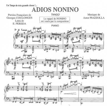 ADIOS NONINO – PIGMALION