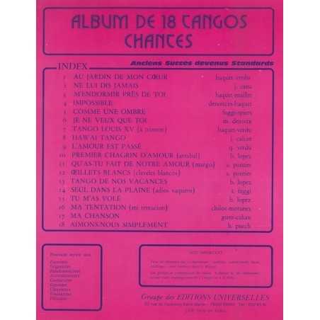 ALBUM DE 18 TANGOS CHANTÉS