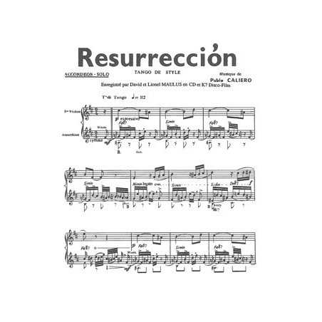 RESURRECCION – ANTIGUO
