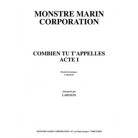 COMBIEN TU T'APPELLES ACTE I