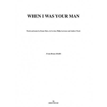 WHEN I WAS YOUR MAN
