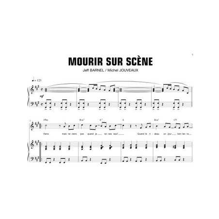MOURIR SUR SCÈNE
