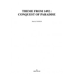 Partition THEME FROM 1492 CONQUEST OF PARADISE Vangelis