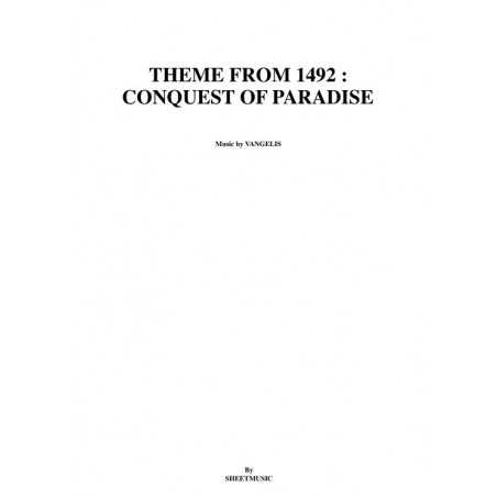 THEME FROM 1492 : CONQUEST OF PARADISE