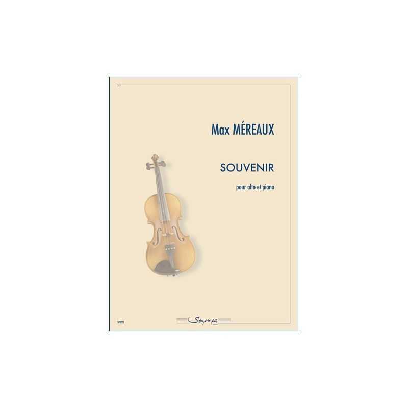 Partition SOUVENIR Max Méreaux