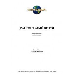 J’AI TOUT AIMÉ DE TOI