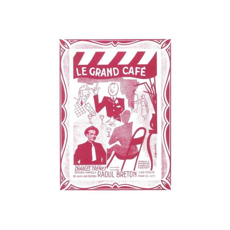 Partition LE GRAND CAFÉ Charles Trenet