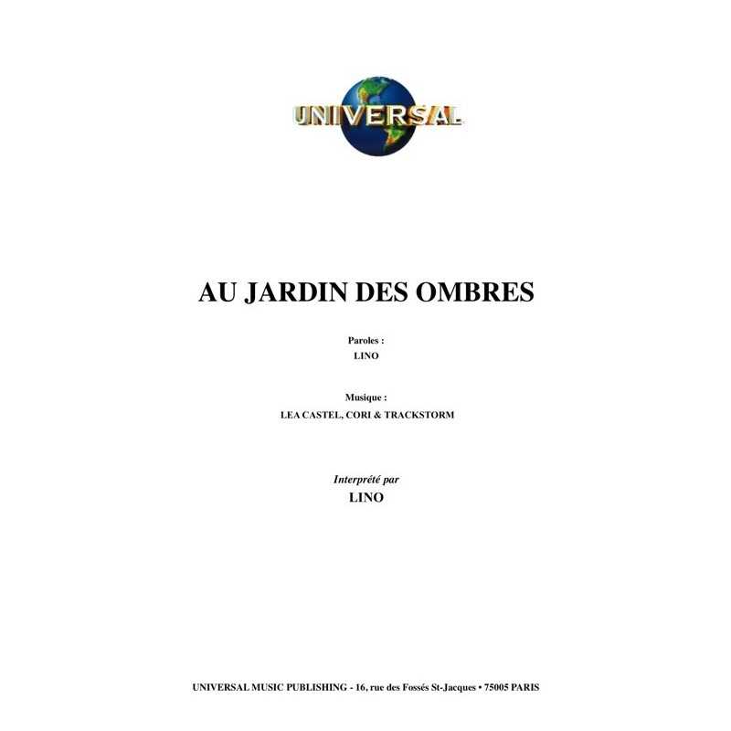 Sheet music AU JARDIN DES OMBRES Lino PDF