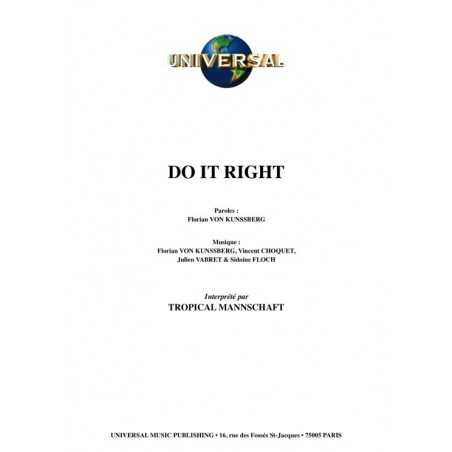 DO IT RIGHT